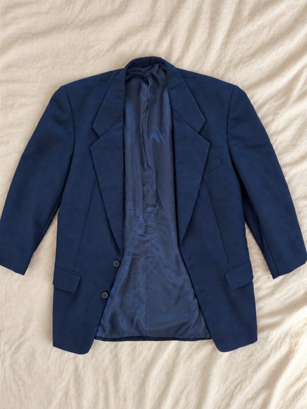 Navy Blue Oversized Boxy Blazer